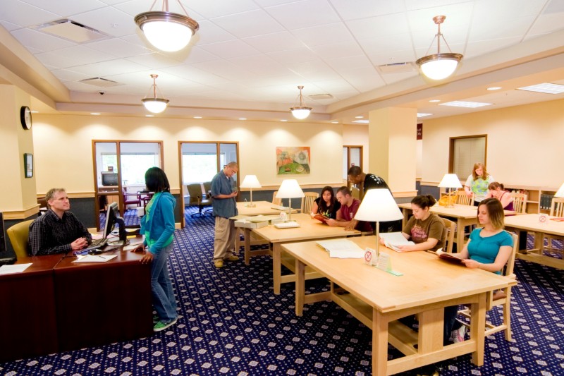 Tables in the Special Collections Research center